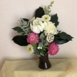 フラワーアレンジメント教室　プリザーブドフラワー　