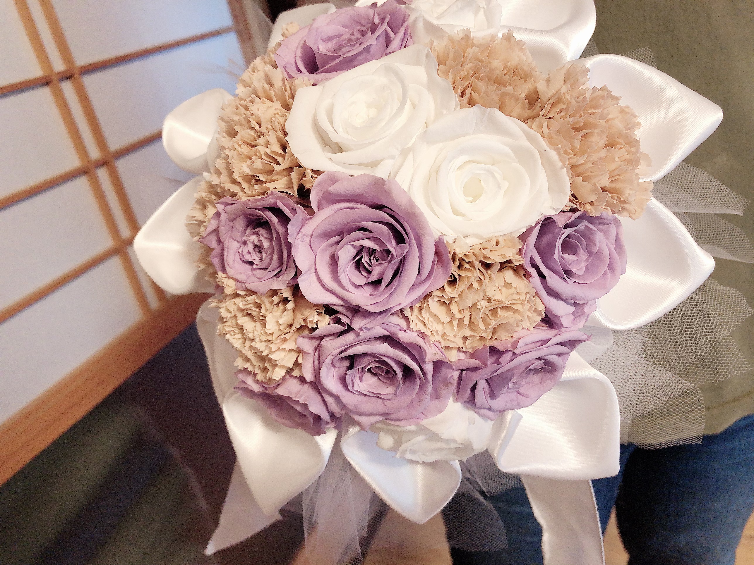 プリザーブドフラワー　ラウンドブーケ♬