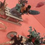 クリスマスの　そりアレンジも好評