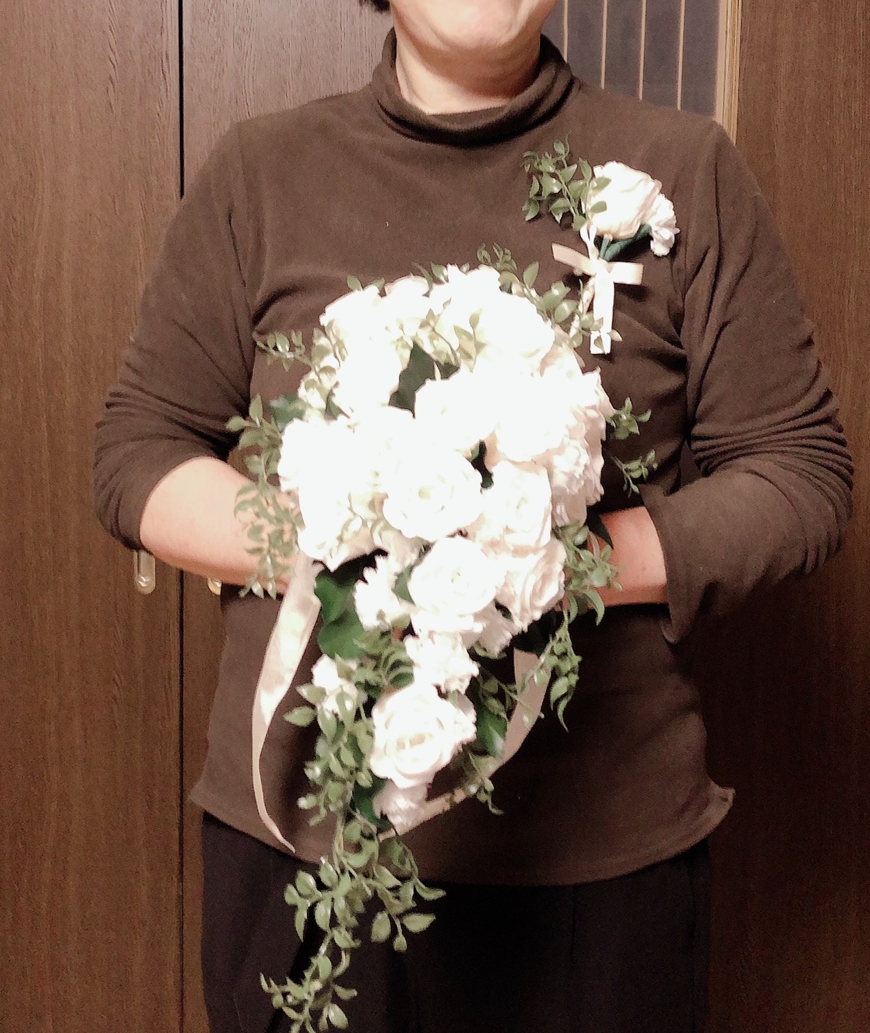 出張レッスン　今回はキャスケードブーケ♬