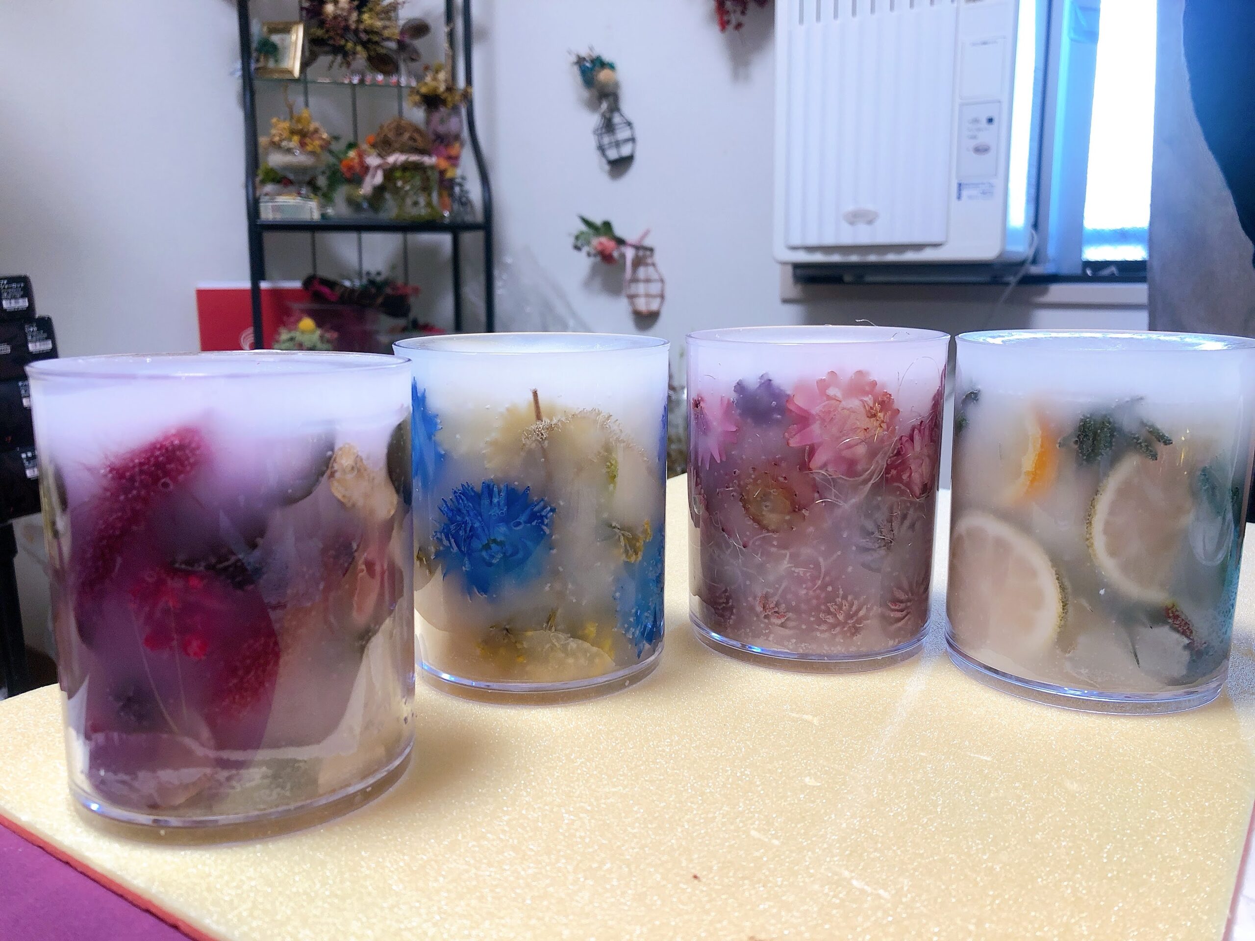 ウエディングにもボタニカルキャンドル